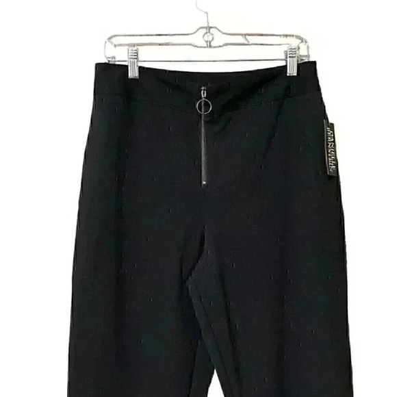 Danielle Bernstein Pants Women’s 8 Black Ring Zip  NWT - Picture 3 of 8